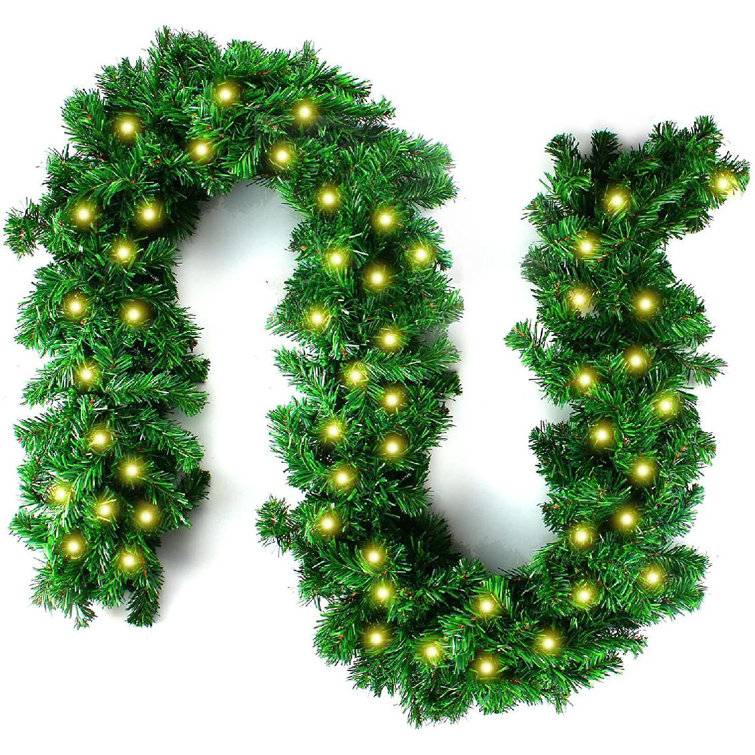 The Holiday Aisle® Green Christmas Garland Non Lit Artificial Garland